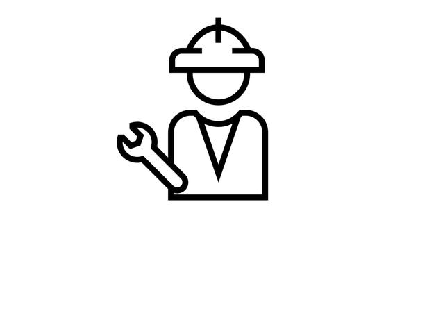Operation engineer icon - in charge of plant management and data monitoring