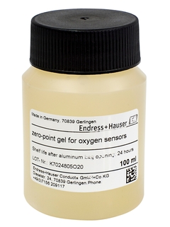 Fles COY8-nulpuntgel voor zuurstofsensoren met een diameter van 40 mm.