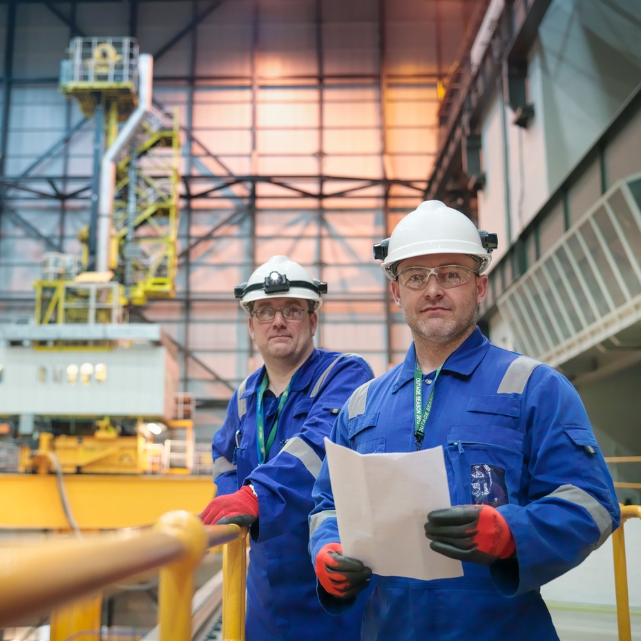 Two customers of Endress+Hauser in a power plant