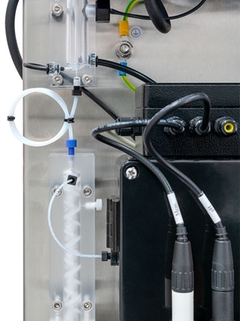 Doorstroomcel met aparte pH-elektrode