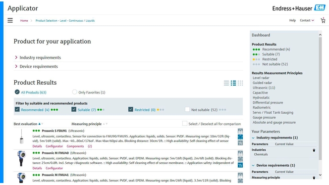 Screenshot van Applicator voor de selectie.