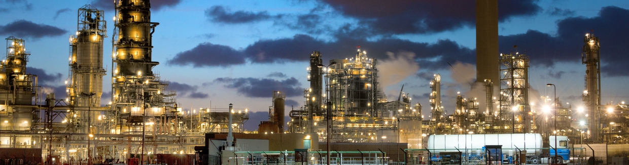 Chemische fabriek waar explosiebeveiliging belangrijk is