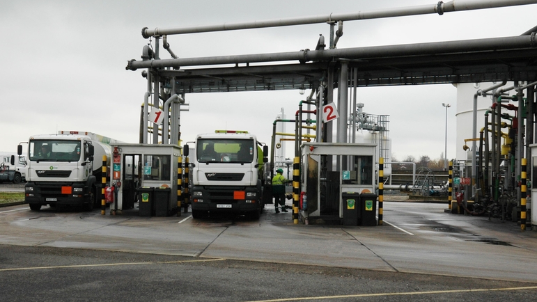 Losperron met terminalbeheersysteem van Endress+Hauser