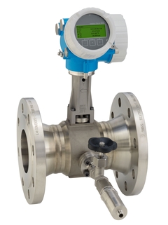 Afbeelding van Vortex-flowmeter Prowirl F 200 met gemonteerde drukmeter voor gassen en vloeistoffen