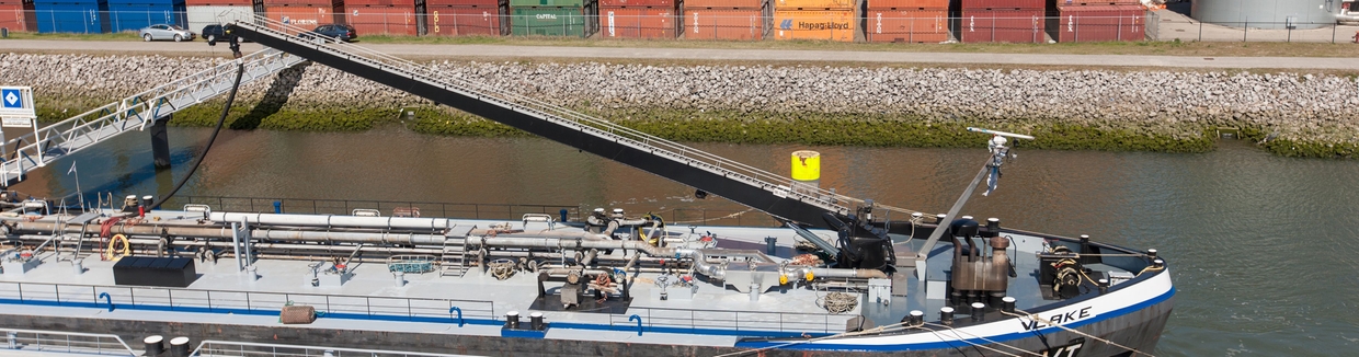 Bunkersysteem met massaflowmeter geïnstalleerd op een schip