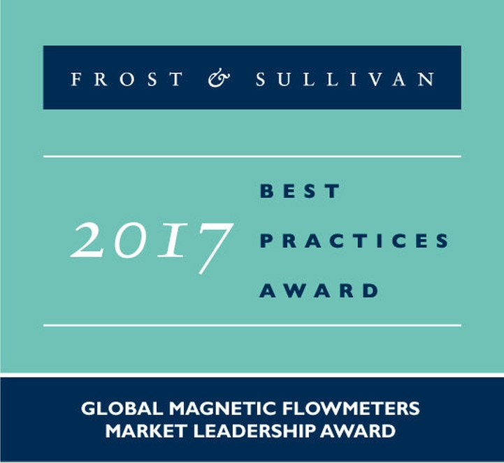 Endress+Hauser bekroond met de Global Market Leadership Award voor elektromagnetische flowmeters.