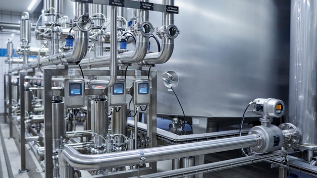 Clean-in-place proces met gerelateerde inline-meetinstrumenten