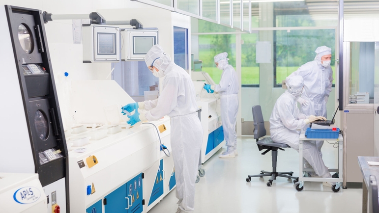 Plaatsing in cleanroom