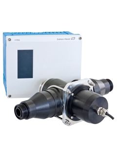 De Flowfit CUA252-flowarmatuur met het gemonteerde ultrasone reinigingsinstrument CYR52.