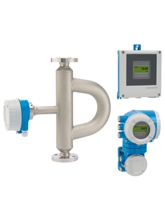 Afbeelding van coriolis-flowmeter Proline Promass Q 500 / 8Q5B met verschillende transmitters op afstand