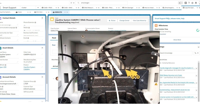 Meetstation voor een beluchtingsbassin met orthofosfaatanalyzer CA80PH