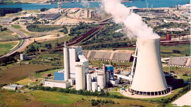 Baltic Sea water used as cooling water in the power station