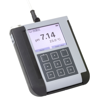 Robuuste handheld voor pH-/ORP-, geleidbaarheids-, zuurstof- en temperatuurmetingen. Robuuste handheld voor pH-/ORP-, geleidbaarheids-, zuurstof- en temperatuurmetingen.