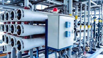 Reverse osmosis systems in a water treatment plant