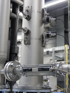 Afbeelding van ultrasone flowmeter Proline Prosonic Flow W 400 in beperkte ruimte