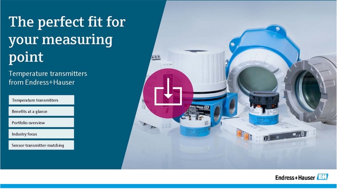 E-brochure temperatuurtransmitters